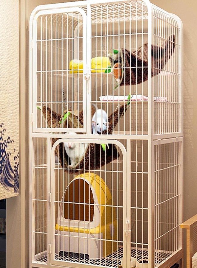 EAEDMY Ferret Rat Hammock Tunnel Toys Cage Accessories, Guinea Pig Hideout Tunnel, Warm Bed for Rat Ferret Guinea Pig Sleep Hide and Play (1.Hammock&Tunnel) - Image 3